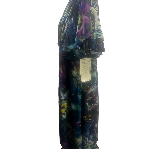 Romans, Size 18W, Multi Colored, Flowing, Zip Up Dress. K16 - Picture 9 of 10